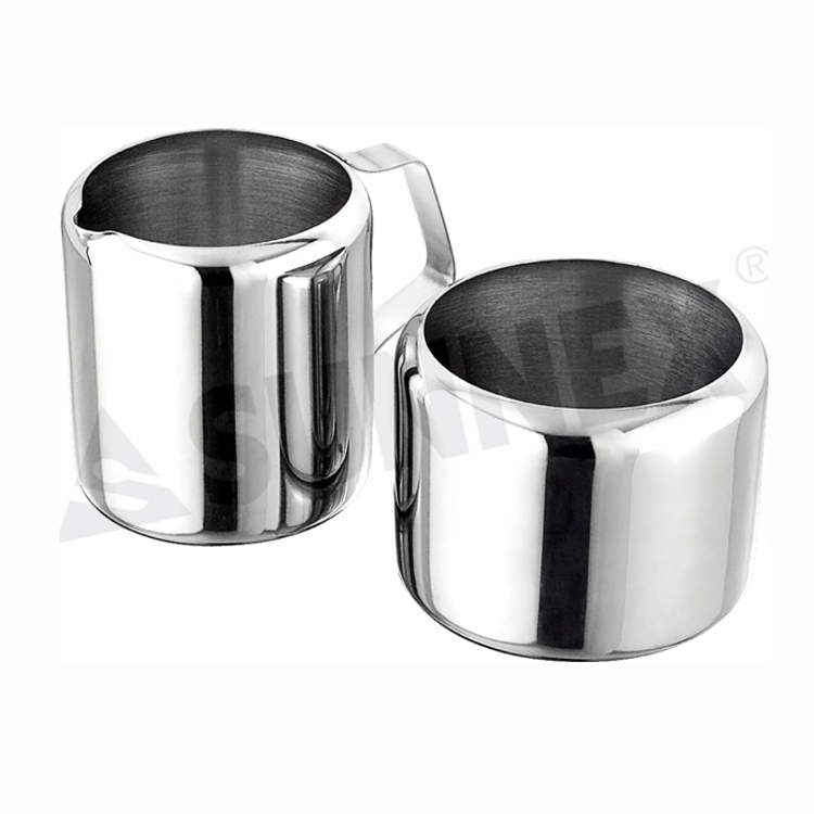 0.28ltr Mangkuk Gula Stainless Steel Dan Set Teko Susu