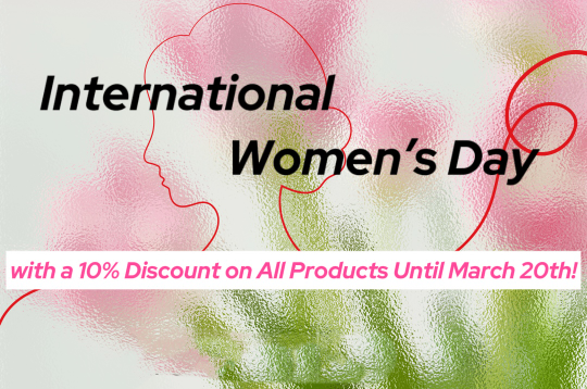 Penjualan Hari Wanita Internasional: Nikmati diskon 10% untuk setiap pembelian!