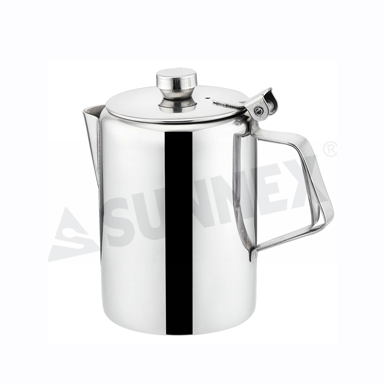 Teko Kopi Stainless Steel Klasik Dengan Pegangan