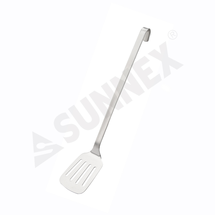 Pegangan yang Baik Disikat Stainless Steel Slotted Turner