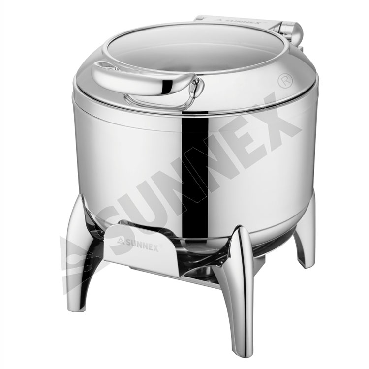 Chafer Stasiun Sup Stainless Steel Dengan Dudukan Universal